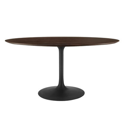 Modway Lippa 60" Oval Wood Grain Dining Table FredCo