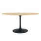 Modway Lippa 60" Oval Wood Grain Dining Table FredCo