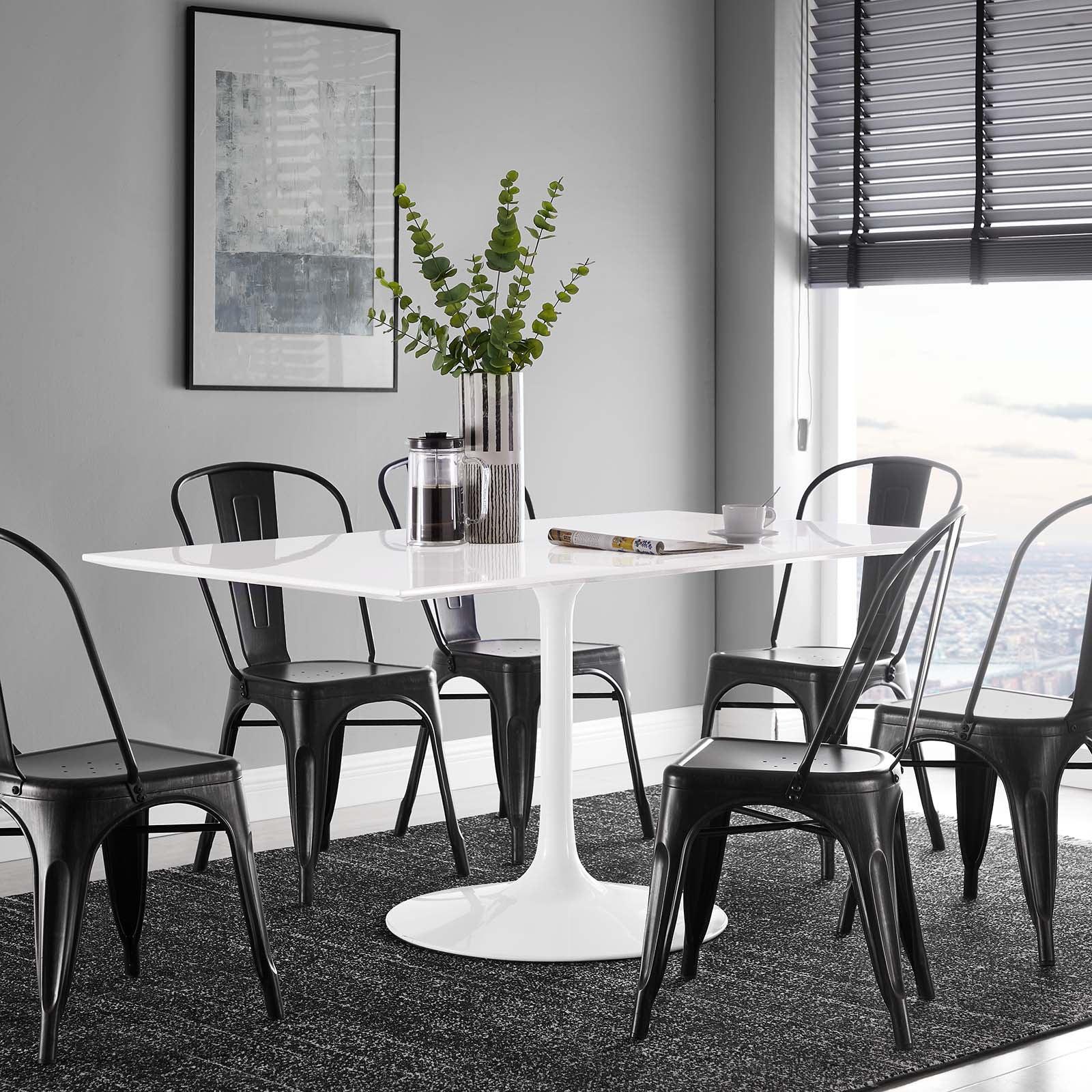 Modway Lippa 60" Rectangle Wood Dining Table FredCo