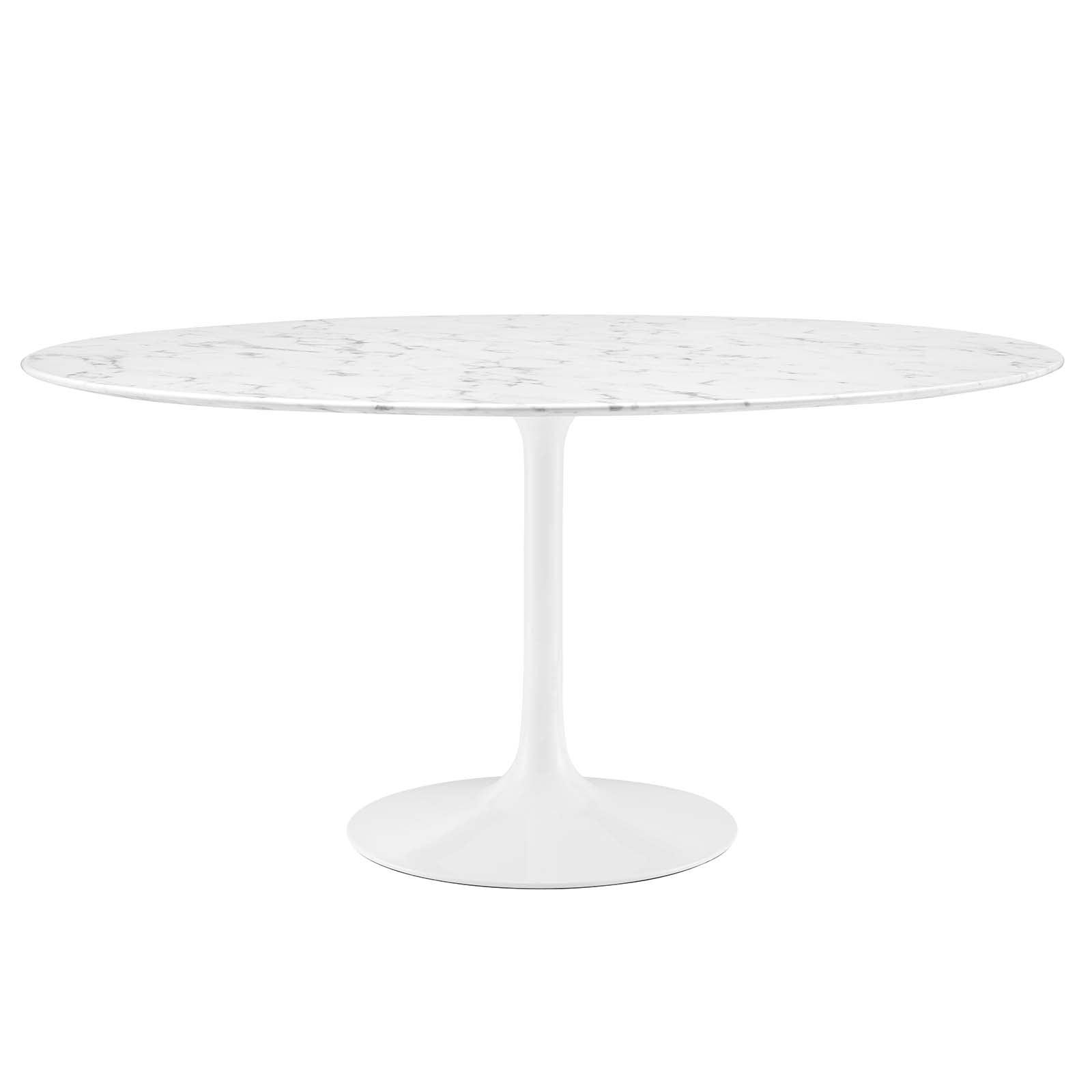 Modway Lippa 60" Round Artificial Marble Dining Table FredCo
