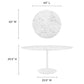 Modway Lippa 60" Round Artificial Marble Dining Table FredCo