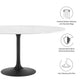Modway Lippa 60" Round Artificial Marble Dining Table, EEI-3529 FredCo