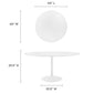 Modway Lippa 60" Round Wood Top Dining Table FredCo