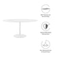 Modway Lippa 60" Round Wood Top Dining Table FredCo