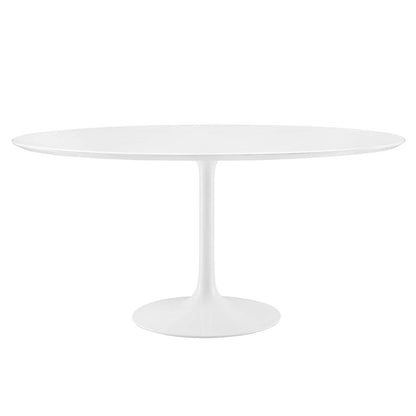 Modway Lippa 60" Round Wood Top Dining Table FredCo