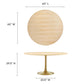 Modway Lippa 60" Wood Dining Table FredCo