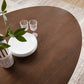 Modway Lippa 78" Oval Walnut Wood Grain Dining Table FredCo