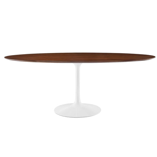 Modway Lippa 78" Oval Wood Dining Table FredCo