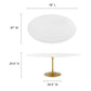 Modway Lippa 78" Oval Wood Dining Table, EEI-3255 FredCo