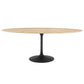 Modway Lippa 78" Oval Wood Grain Dining Table FredCo