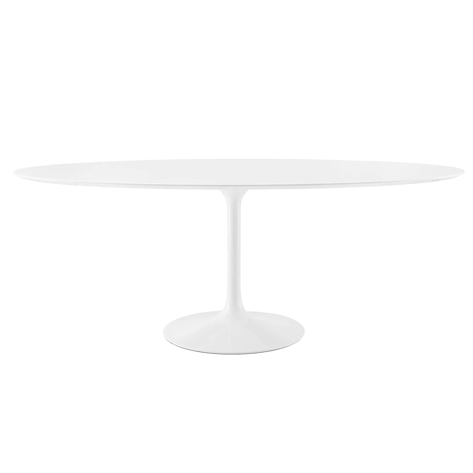 Modway Lippa 78" Oval Wood Top Dining Table FredCo