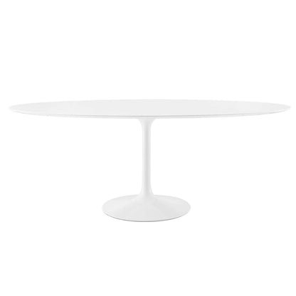 Modway Lippa 78" Oval Wood Top Dining Table FredCo