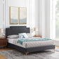 Modway Liva Performance Velvet Queen Bed FredCo