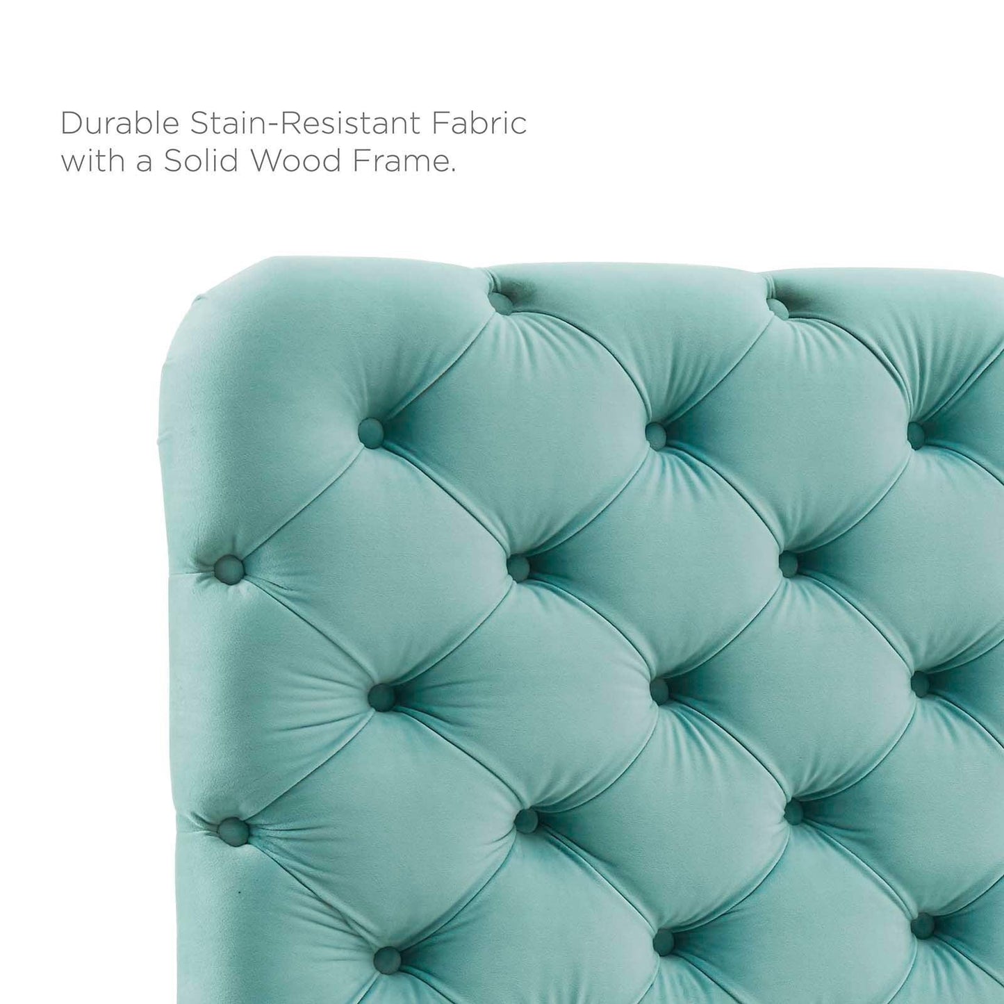 Modway Lizzy Tufted Twin Performance Velvet Headboard FredCo