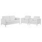 Modway Loft 3 Piece Tufted Upholstered Faux Leather Set FredCo