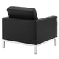 Modway Loft 3 Piece Tufted Upholstered Faux Leather Set FredCo