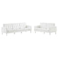 Modway Loft Tufted Vegan Leather 2-Piece Furniture Set FredCo