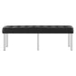 Modway Loft Tufted Vegan Leather Bench FredCo