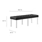 Modway Loft Tufted Vegan Leather Bench FredCo