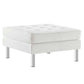 Modway Loft Tufted Vegan Leather Ottoman FredCo