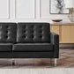 Modway Loft Tufted Vegan Leather Sofa FredCo