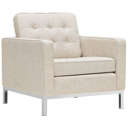 Modway Loft Upholstered Fabric Armchair FredCo