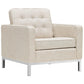 Modway Loft Upholstered Fabric Armchair FredCo