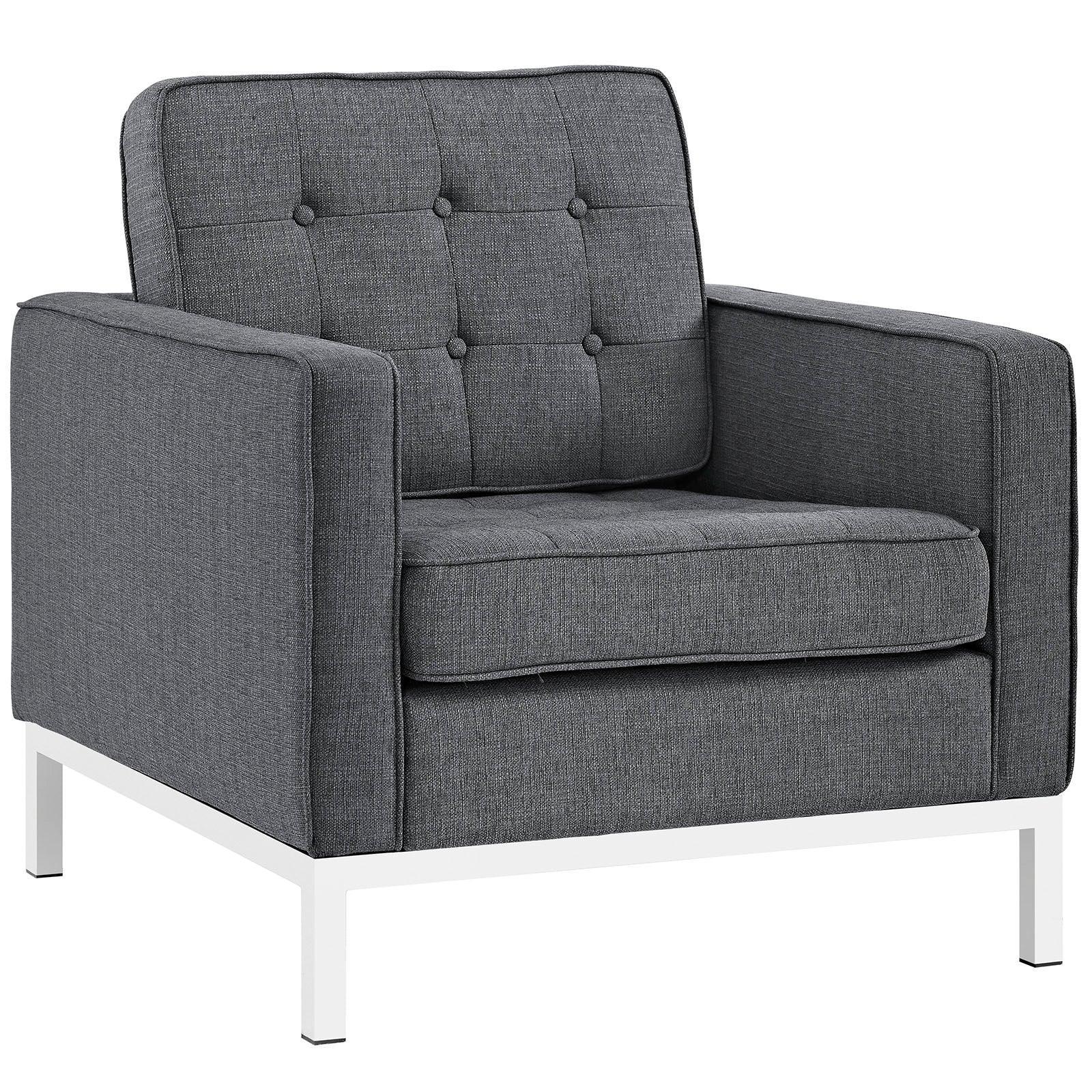 Modway Loft Upholstered Fabric Armchair FredCo