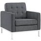 Modway Loft Upholstered Fabric Armchair FredCo