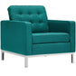 Modway Loft Upholstered Fabric Armchair FredCo