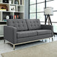 Modway Loft Upholstered Fabric Loveseat FredCo