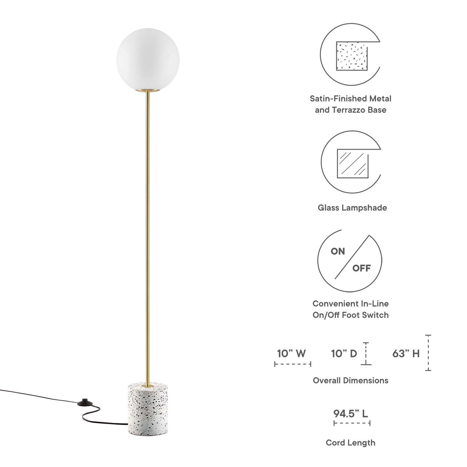 Modway Logic Terrazzo Floor Lamp FredCo