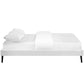 Modway Loryn Full Vinyl Bed Frame with Round Splayed Legs FredCo