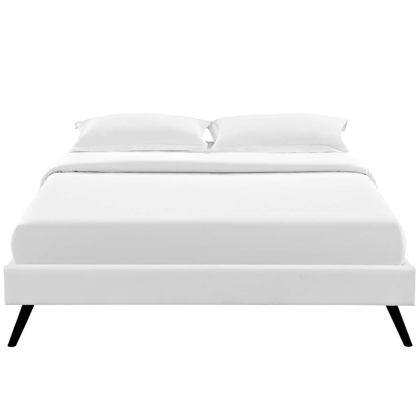 Modway Loryn Full Vinyl Bed Frame with Round Splayed Legs FredCo