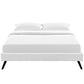 Modway Loryn Full Vinyl Bed Frame with Round Splayed Legs FredCo