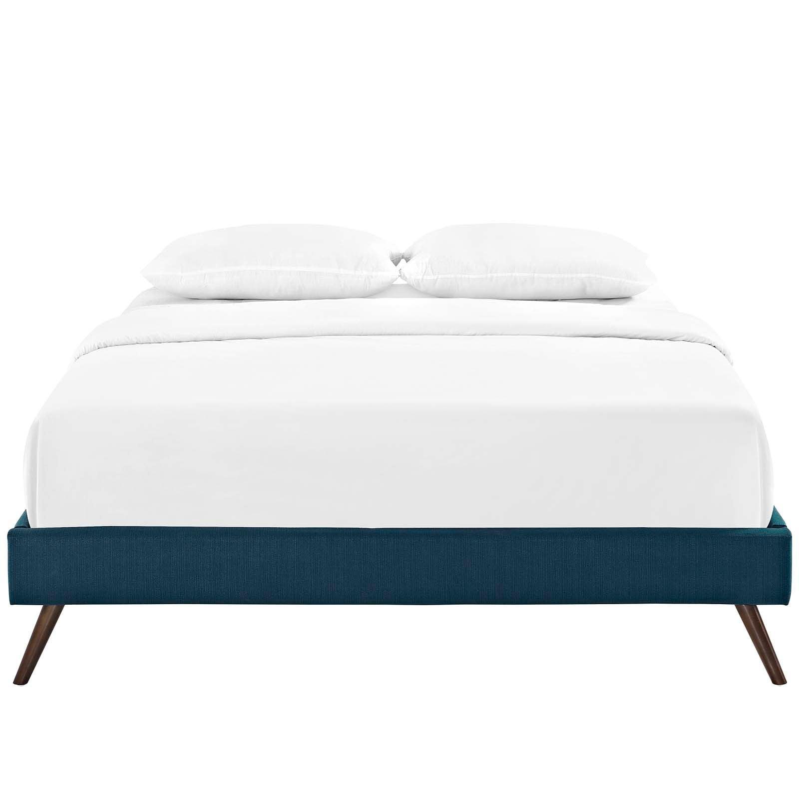 Modway Loryn Queen Fabric Bed Frame with Round Splayed Legs FredCo