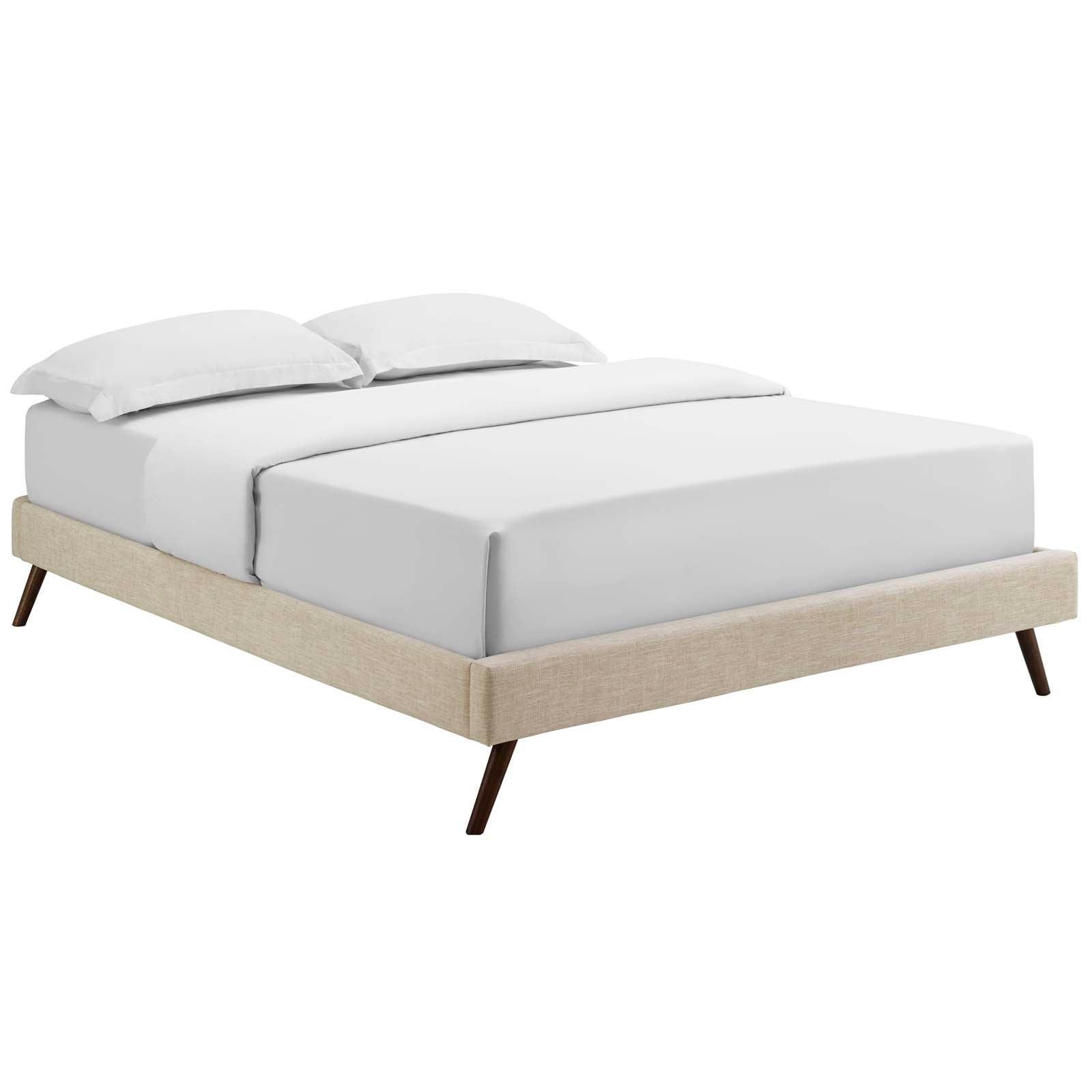 Modway Loryn Queen Fabric Bed Frame with Round Splayed Legs FredCo