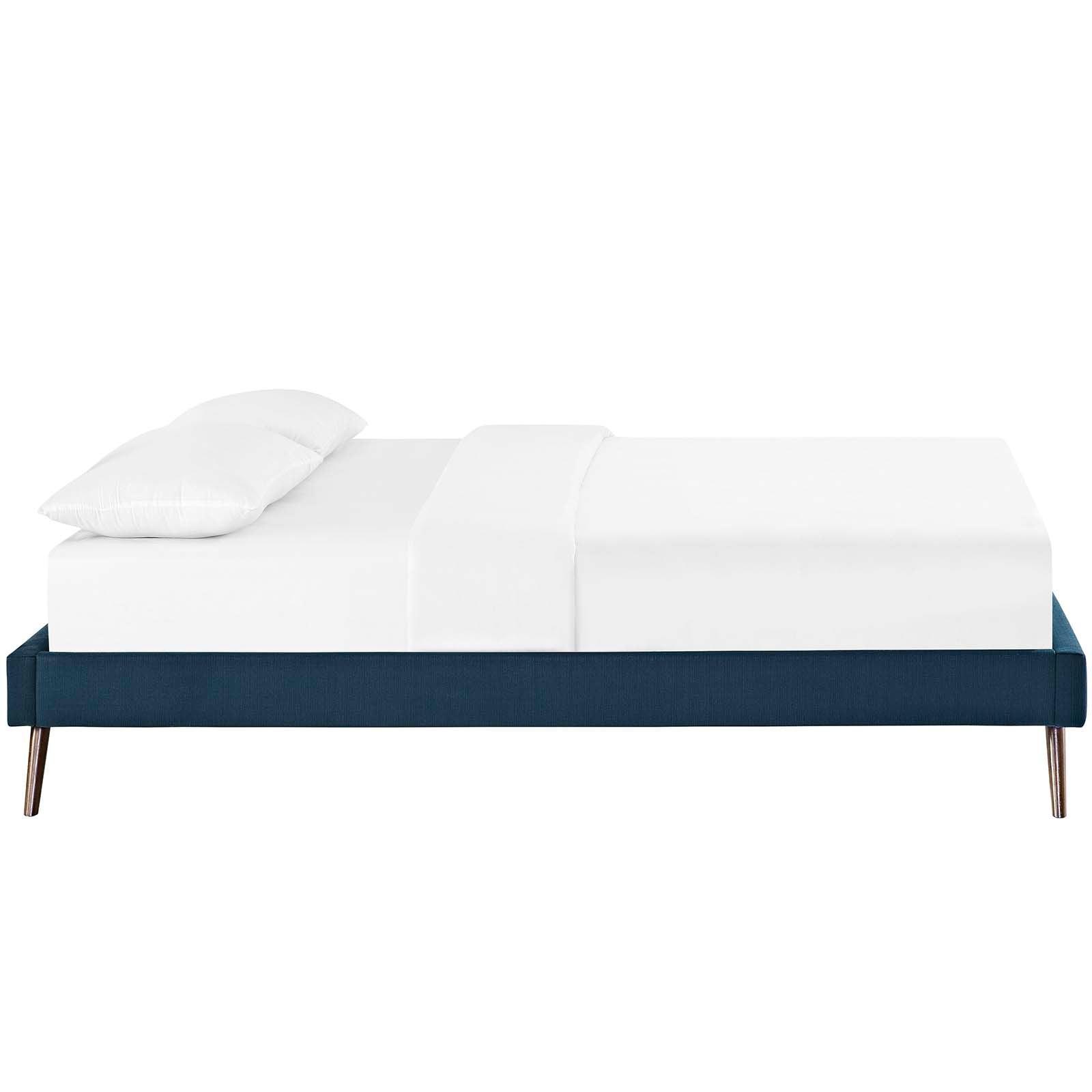 Modway Loryn Queen Fabric Bed Frame with Round Splayed Legs FredCo