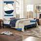 Modway Loryn Queen Fabric Bed Frame with Round Splayed Legs FredCo