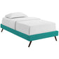Modway Loryn Twin Fabric Bed Frame with Round Splayed Legs FredCo