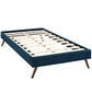 Modway Loryn Twin Fabric Bed Frame with Round Splayed Legs FredCo
