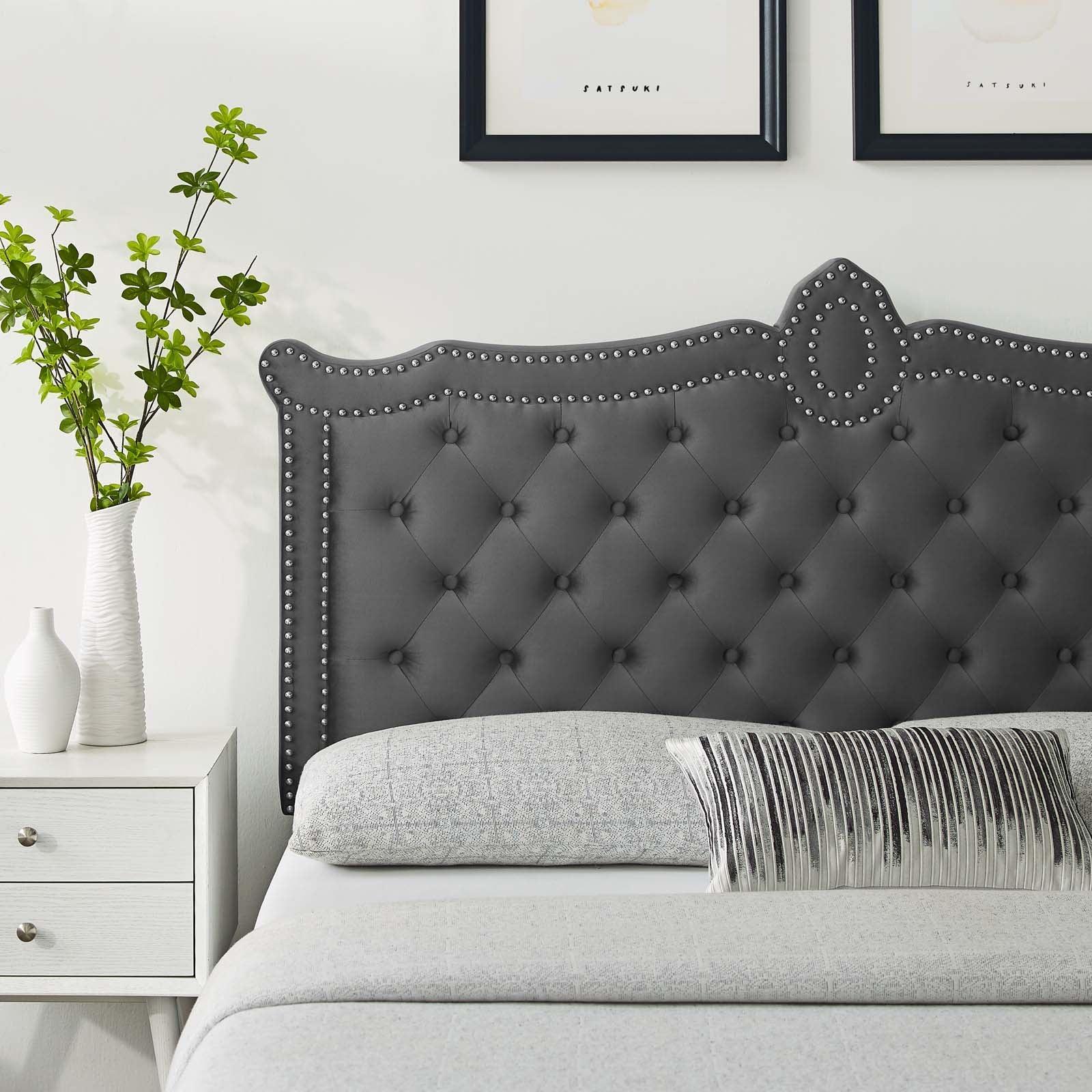 Modway Louisa Tufted Performance Velvet Full/Queen Headboard FredCo