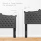Modway Louisa Tufted Performance Velvet Full/Queen Headboard FredCo