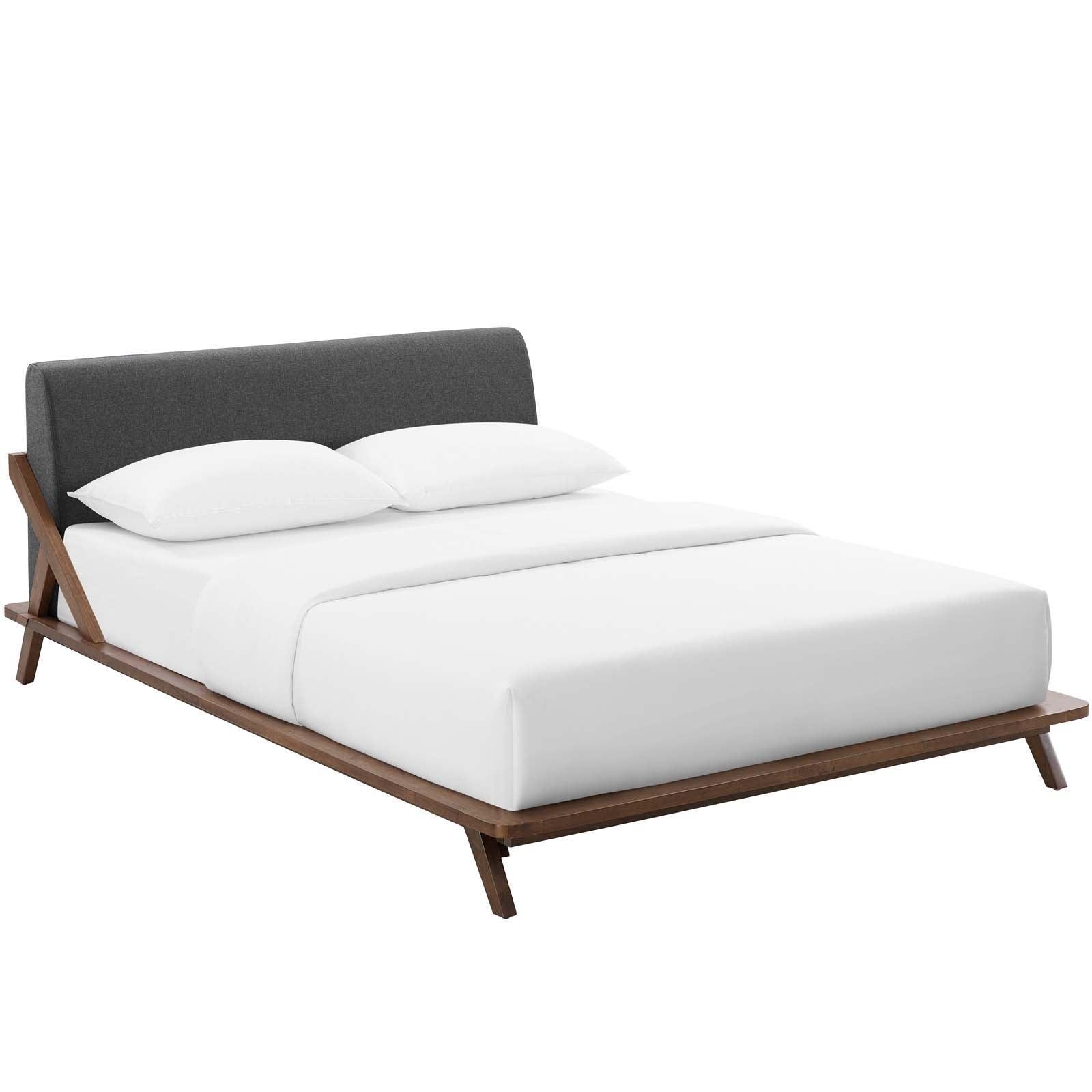 Modway Luella Queen Upholstered Fabric Platform Bed FredCo
