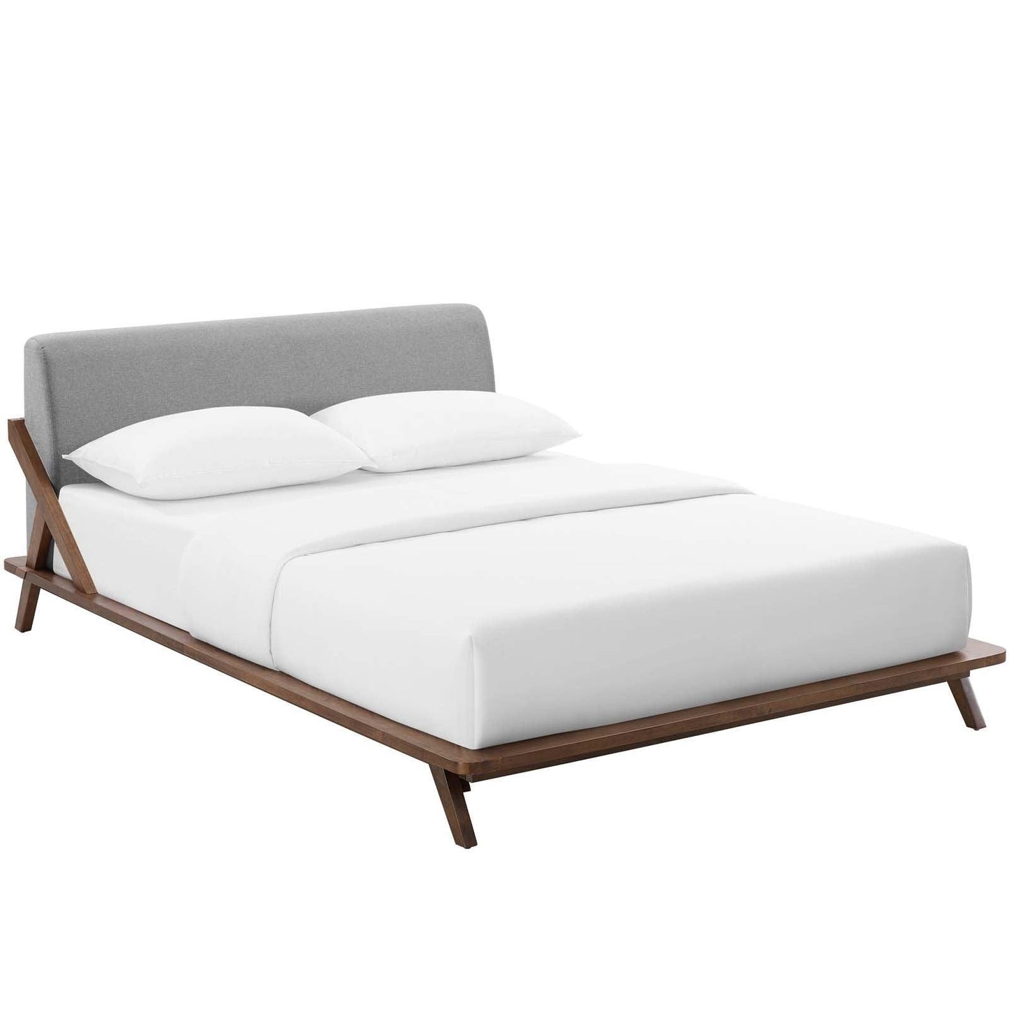 Modway Luella Queen Upholstered Fabric Platform Bed FredCo