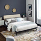 Modway Luella Queen Upholstered Fabric Platform Bed FredCo