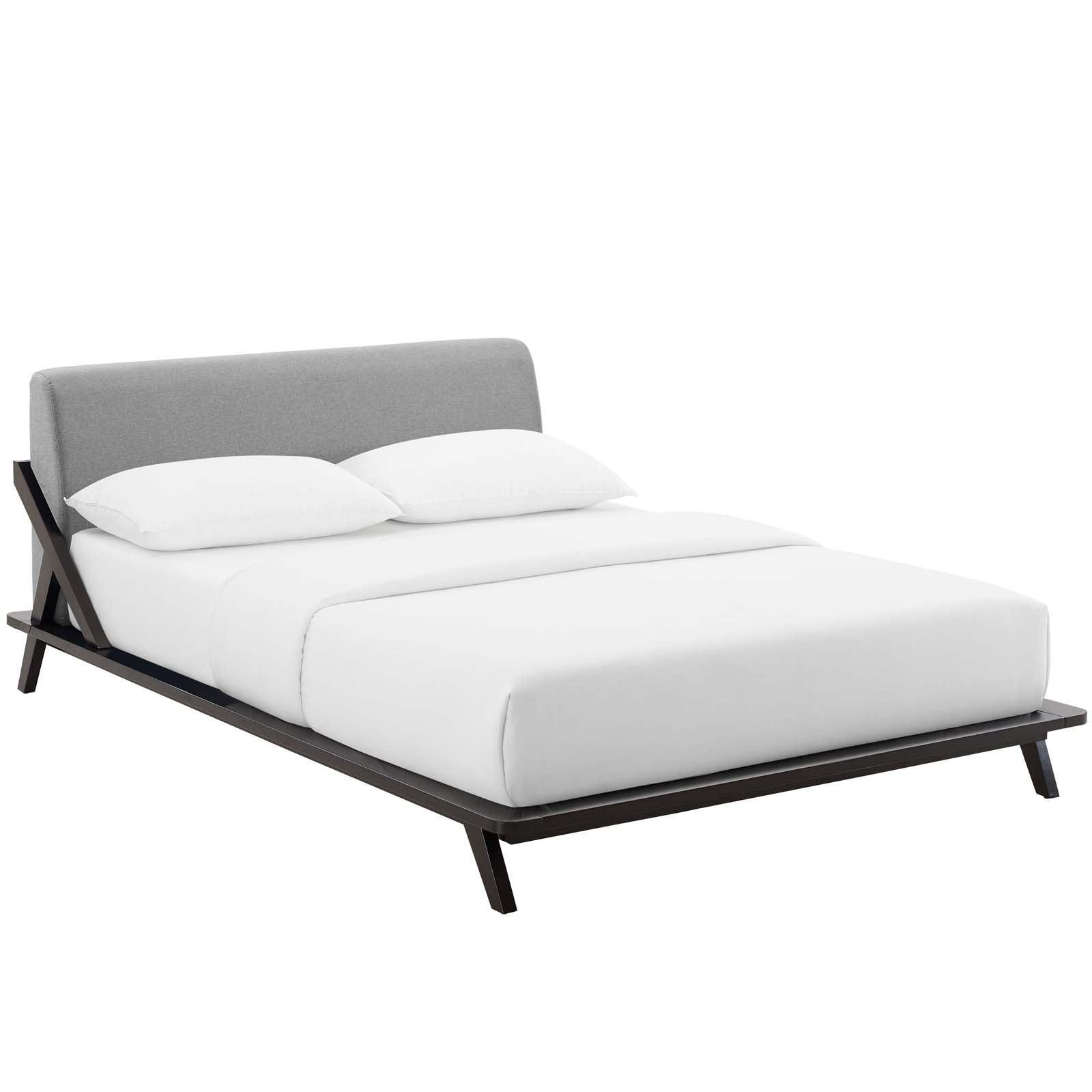 Modway Luella Queen Upholstered Fabric Platform Bed FredCo