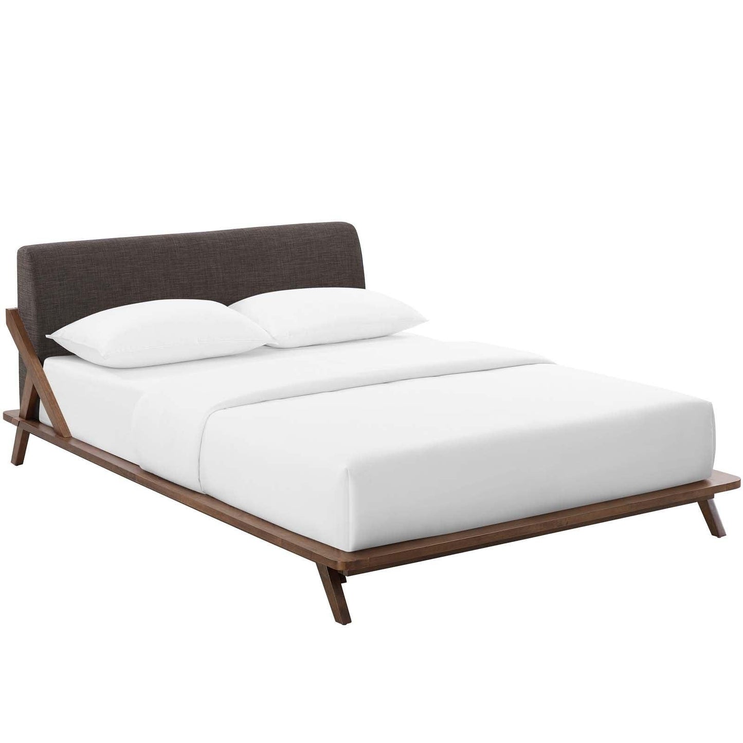Modway Luella Queen Upholstered Fabric Platform Bed FredCo