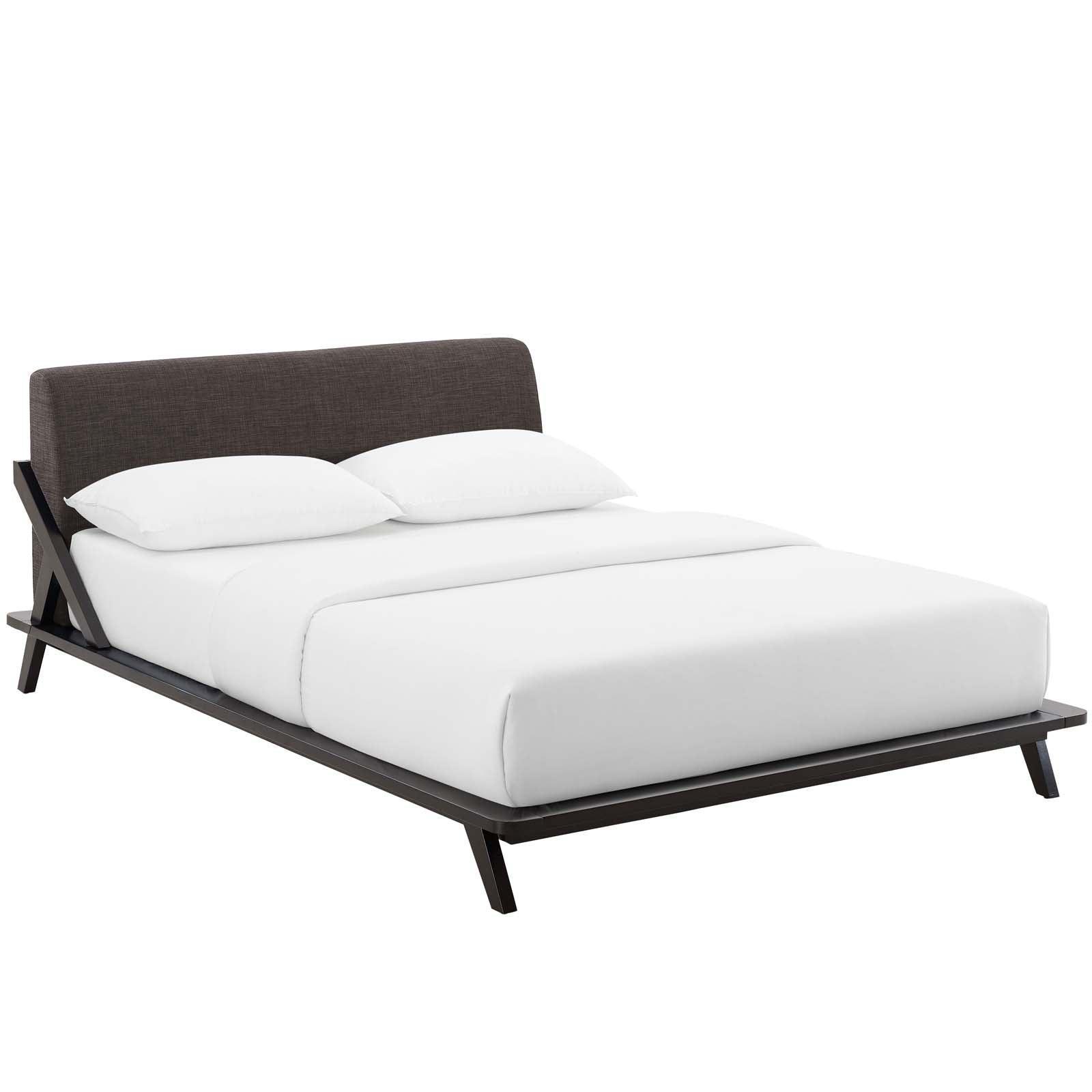 Modway Luella Queen Upholstered Fabric Platform Bed FredCo