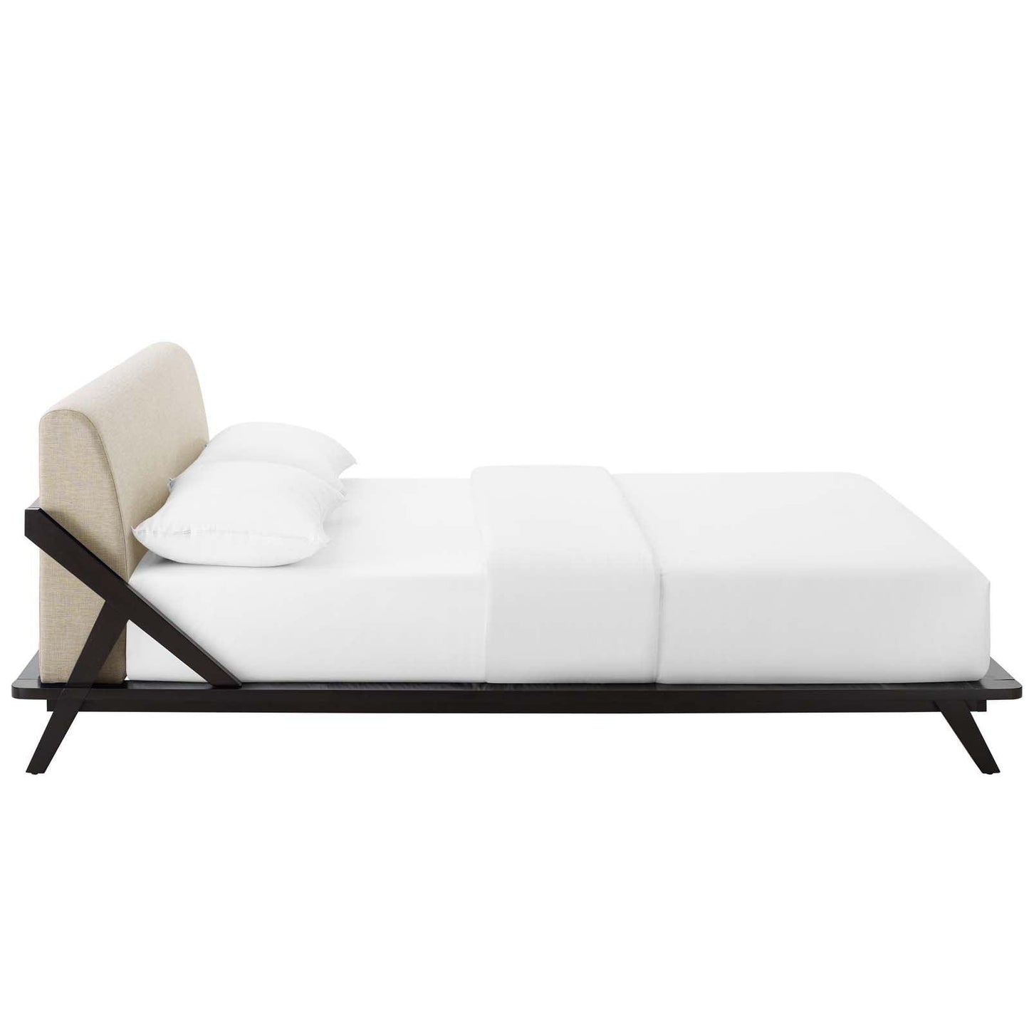 Modway Luella Queen Upholstered Fabric Platform Bed FredCo